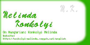 melinda konkolyi business card
